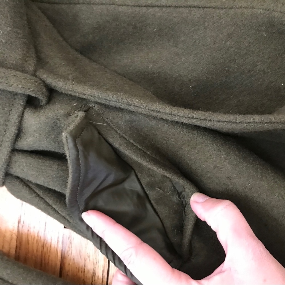 Mossimo -Army Green Button-Down Coat - image 3